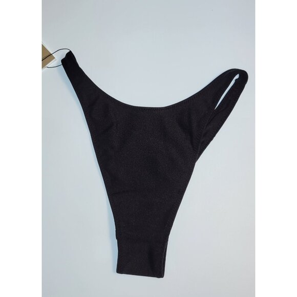 SAME Los Angeles Bottom Swim  Womens Solid 90s Size XSmall Black - Picture 6 of 6